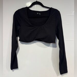 Ribbed aerie‎ offline curved bottom long sleeve
